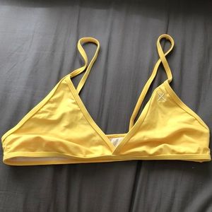 Boutine LA yellow bikini top